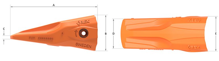 C-REX Wheel loader tooth GPL Duo View_72